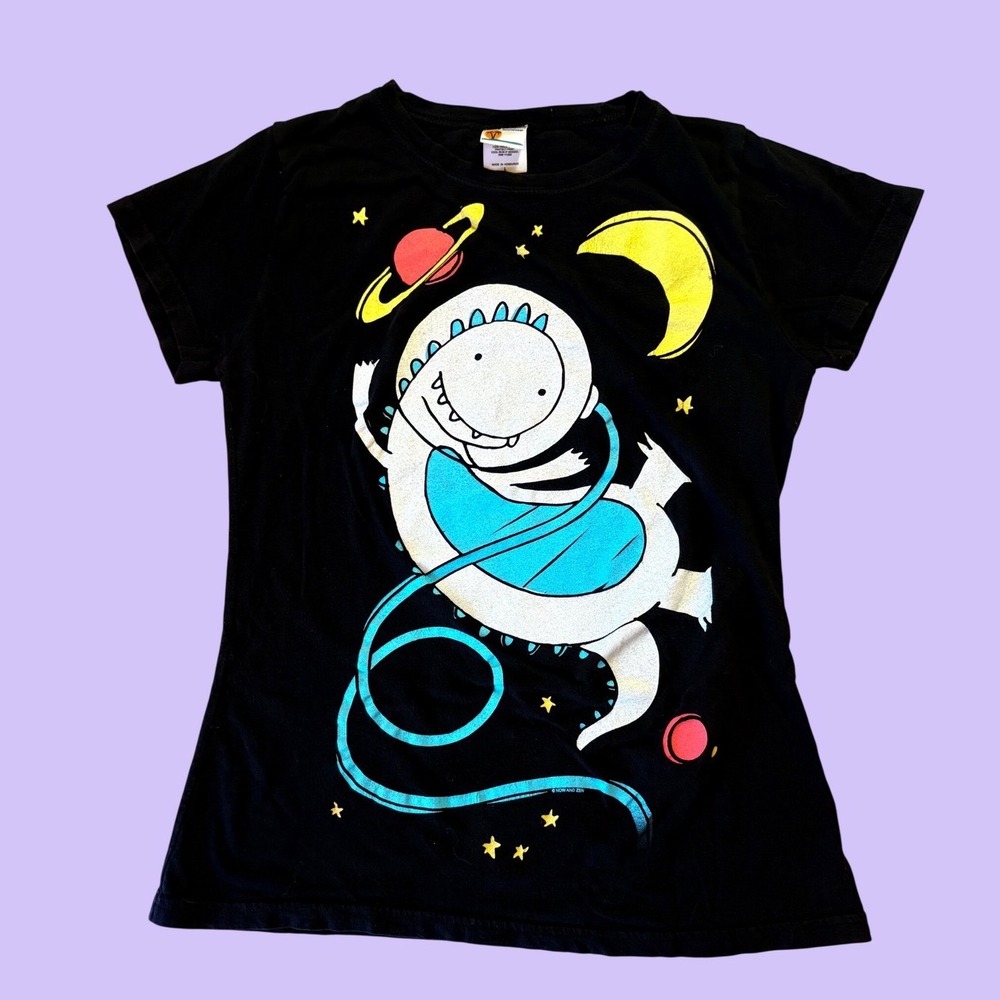Y2K Bay Island Dinosaur Astronaut Space Graphic Tee Scene #17